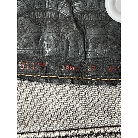 Levi’s 511 TM Slim Fit Boys Jeans Gray Size 14 REG 27x27 Cotton Blend - Picture 5 of 9